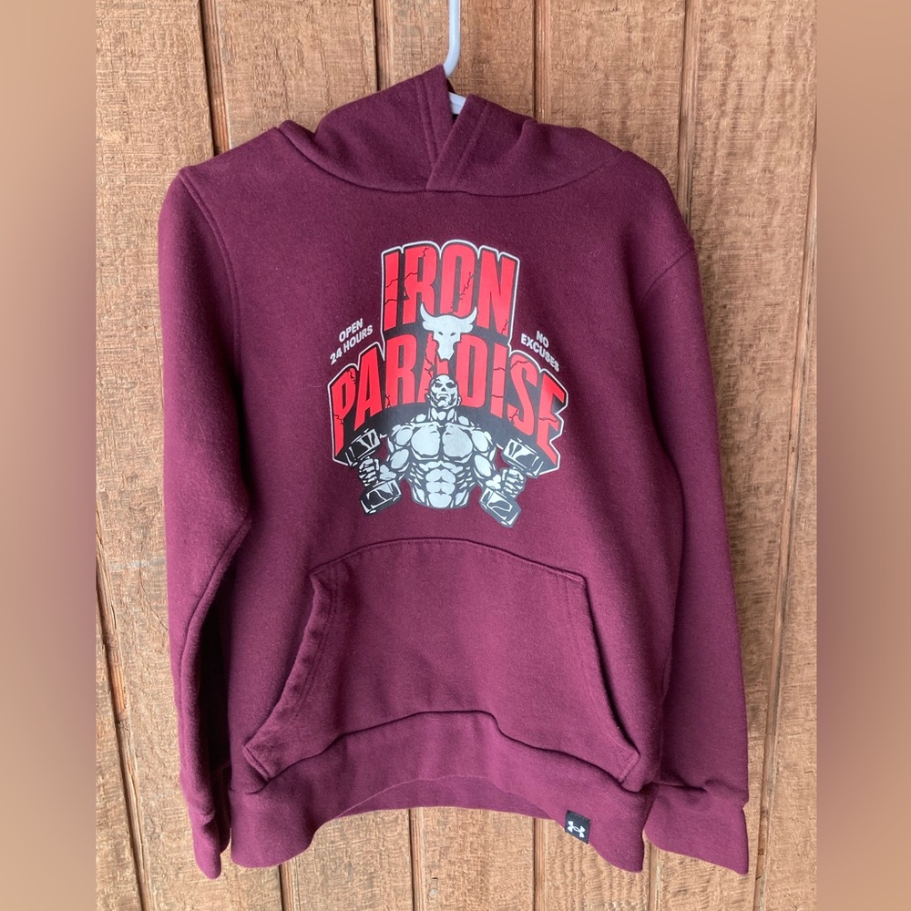 Boys Under Armour Iron Paradise Hoodie, Size YXS